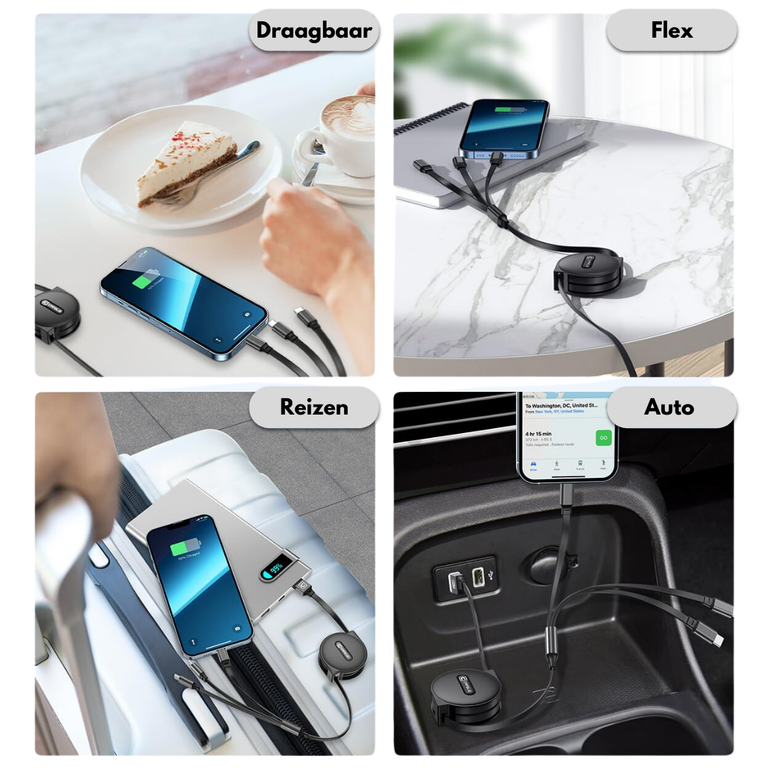 MultiCord Pro™ Szybka ładowarka wysuwana