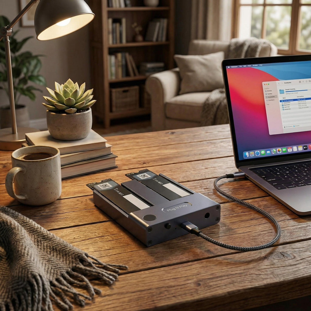 Obudowa NVMe Z Dwiema Zatokami