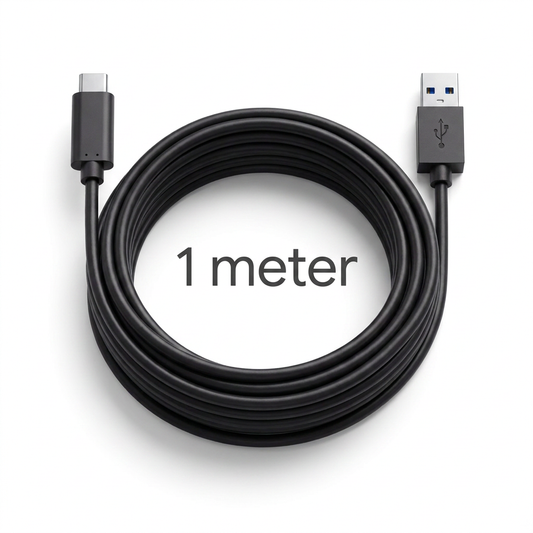 Extra długi kabel USB-C — 1 m swobody ruchu