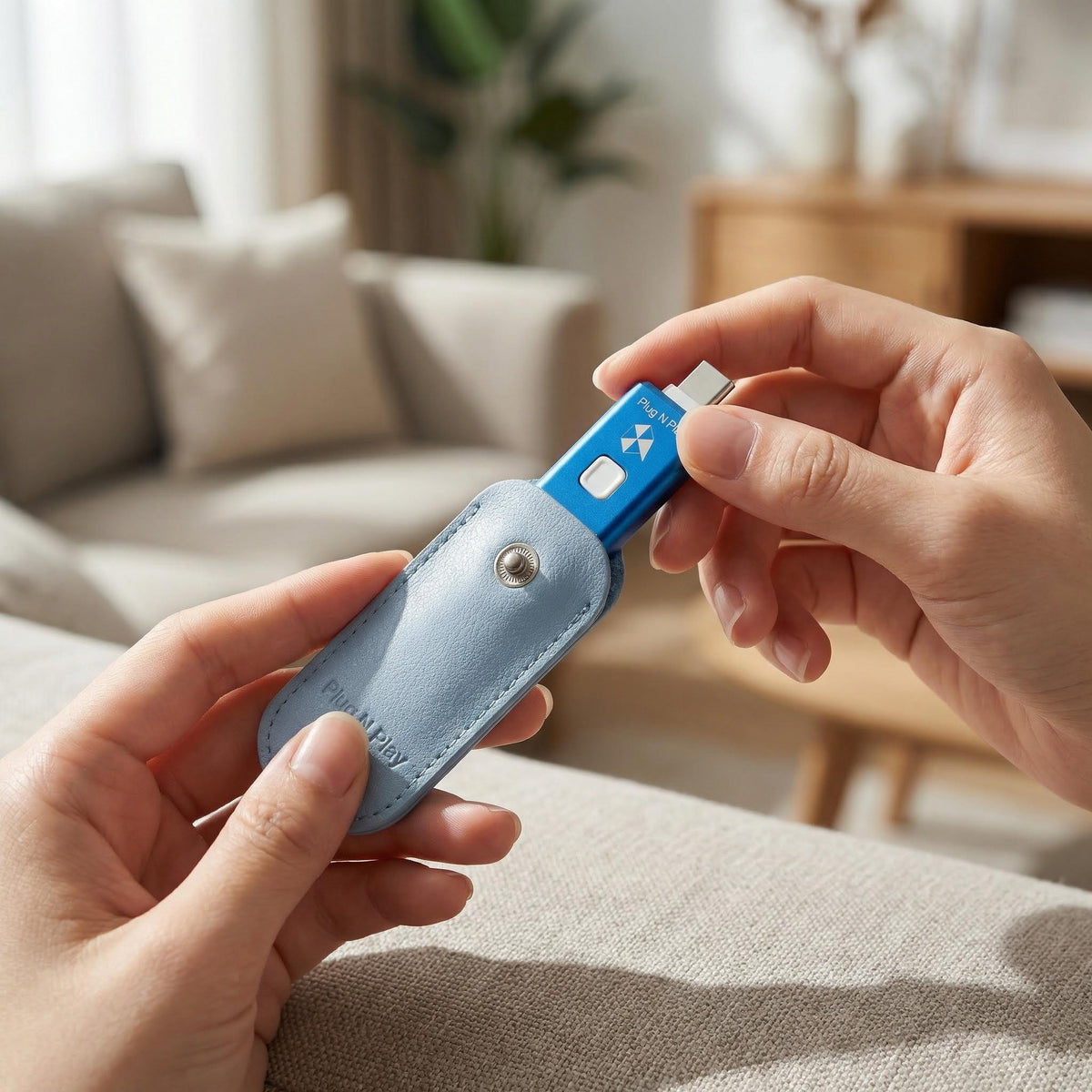 SnapCase™ – SnapStick bezpiecznie przechowywany